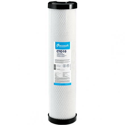 Картридж со спрессованным активированным углем Ecosoft 4,5&quot;х20&quot;