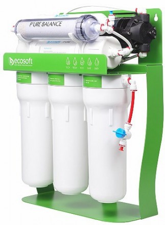 Фильтр обратного осмоса с обогащением воды кальцием и магнием и функцией экономии воды с насосом