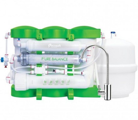 Фильтр обратного осмоса с обогащением воды кальцием и магнием и функцией экономии воды