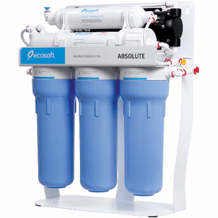 Фильтр обратного осмоса Ecosoft Absolute 5-50P с помпой на станине